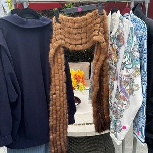 Real fox fur shawl
